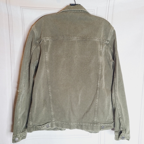 Zara Green Denim Jacket - Picture 3 of 3
